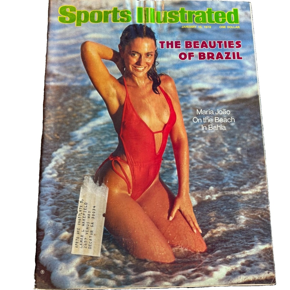 VTG Sports Illustrated January 16 1978 Swimsuit Issue Maria Joao Brazil Beauties